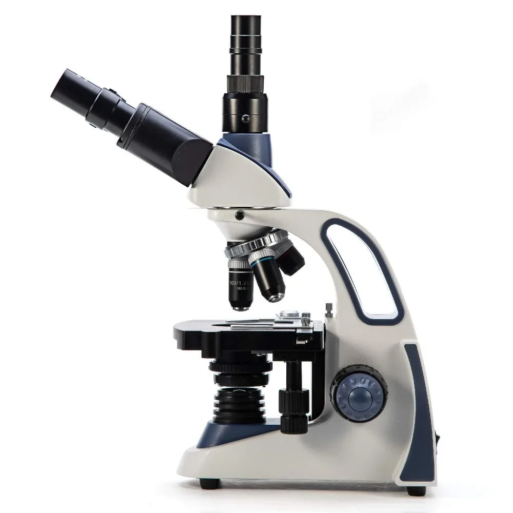 Christmas.SW380T 40X-2500X Magnification, Siedentopf Head, Research-Grade Trinocular Microscope Compound Lab with Wide-Field