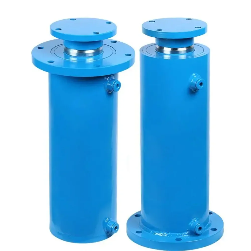 Upper and lower flanges Hydraulic cylinder 100 cylinder diameter 72 axis 16MPA Bidirectional Heavy duty 10 tons Electric