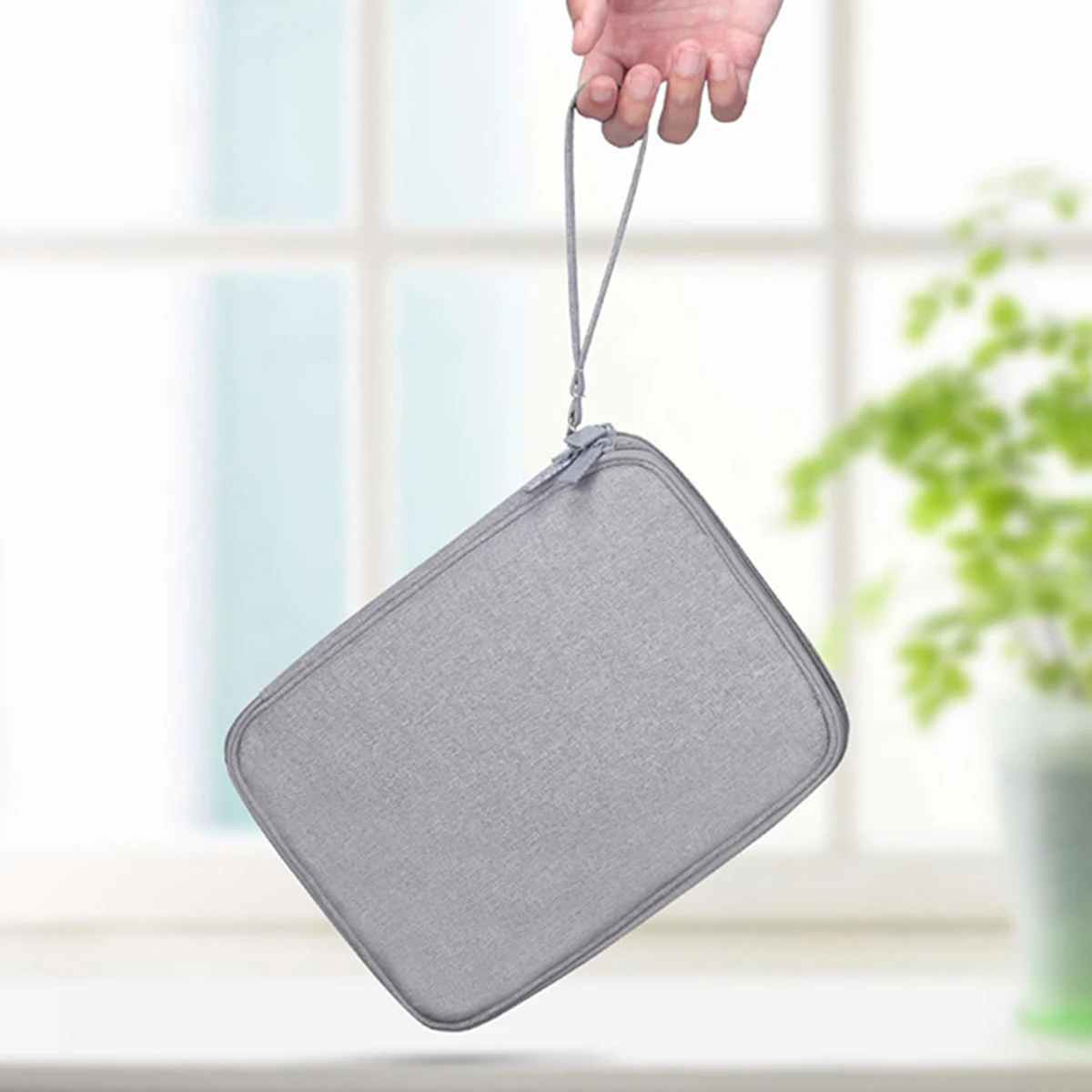 Data Cable Storage Bag Power Bank U-disk Earphones Multiple Compartments Double Layer Storage Bag Portable Convenient Travel Bag