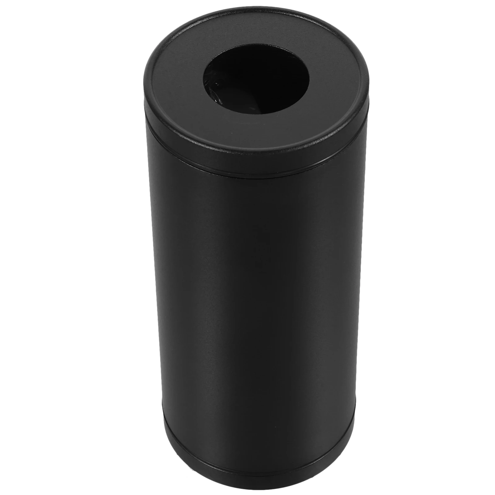 

Aluminum Alloy Car Tissue Box Cylinder Refillable Multifunction Container Black Round Paper Towel Holder for Car Travel Small