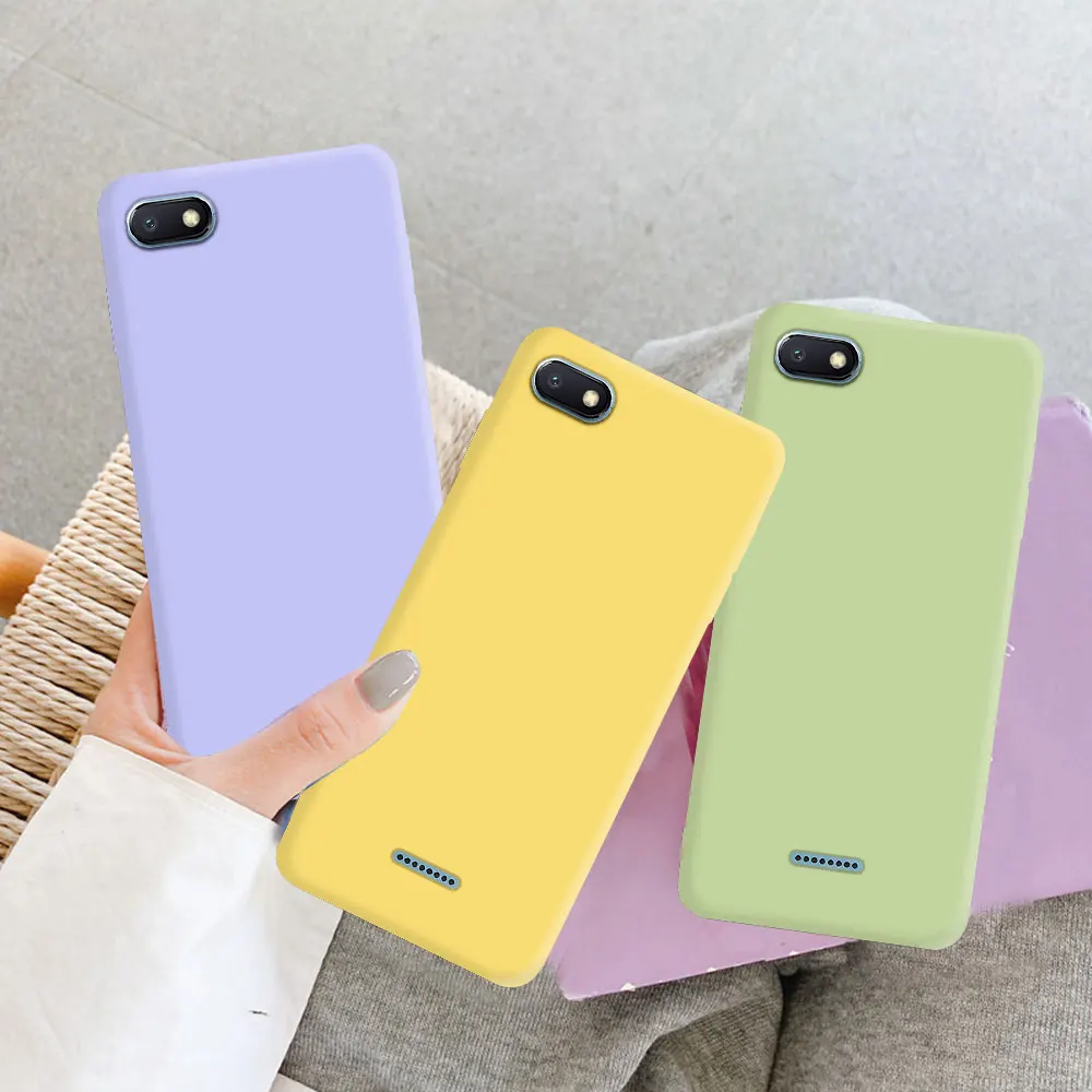 Für Xiaomi Redmi 6A Fall Matte Silikon Abdeckung Für Xiaomi Redmi6A Telefon Für Redmi 6A Fall Shell