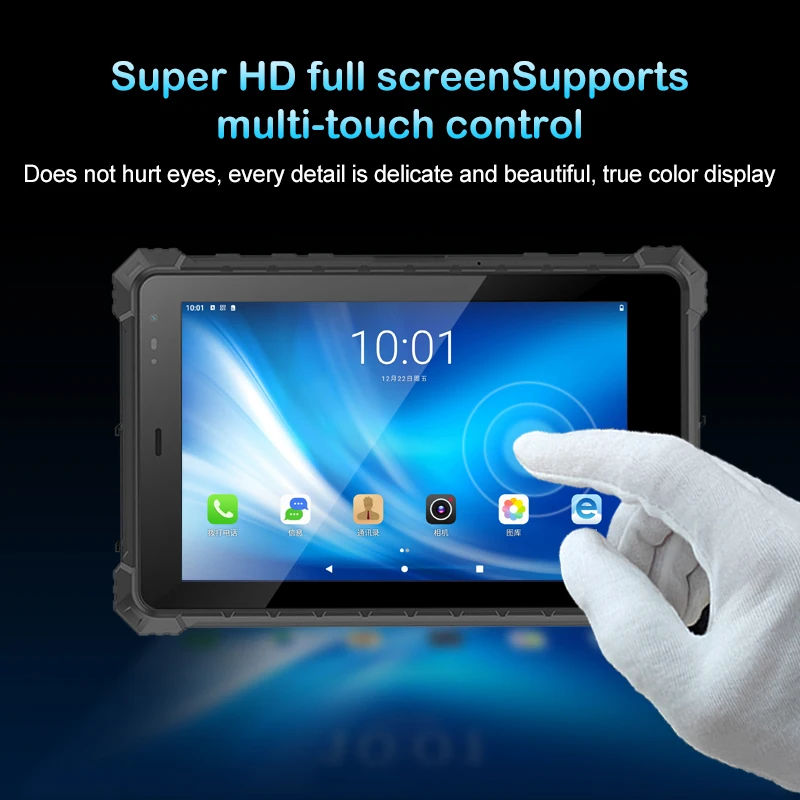 10.1'' Industrial Android 12 Rugged Tablet Atex Mil-std-810h Certified 4g Lte Wifi 1000mah Octa-core Cpu