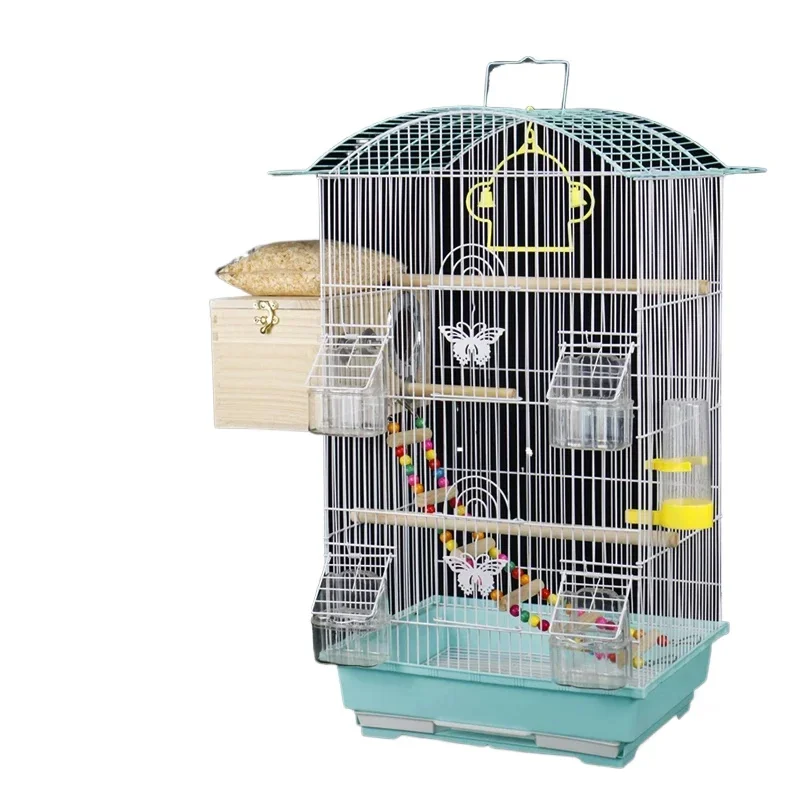

Hammocks Bird Cage Stainless Steel Playground Tent Bird Cages Feeder Aviary Canary Gaiola Para Passaros Decorative Home Cages