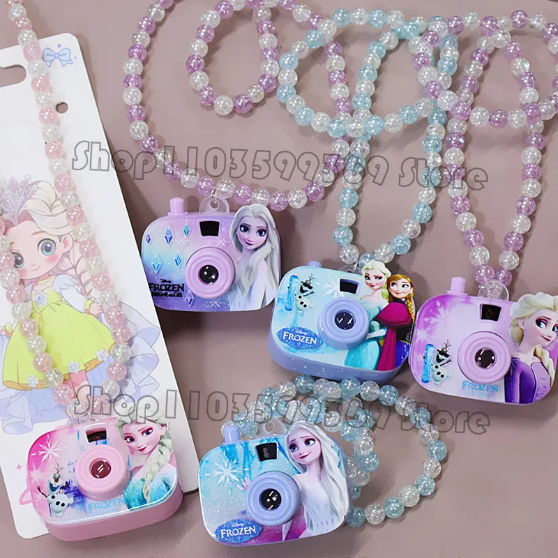 

Frozen Necklace Elsa Anna Projection Camera Necklace Cute and Playful Gift Neck Children's Jewelry Birthday Gift