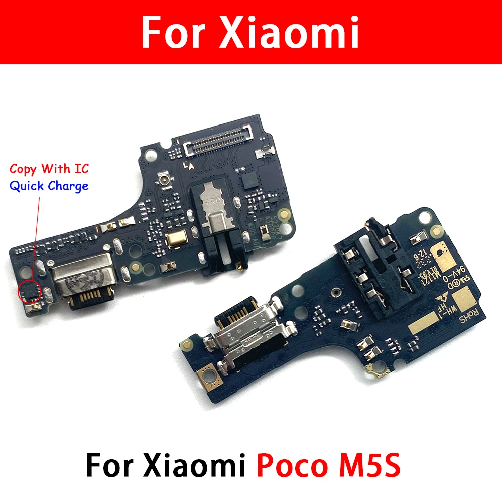 

USB Charging Dock Jack Plug Socket Port Connector Charge Board Flex Cable For Xiaomi Poco F3 F4 X3 X4 GT M5 M5S