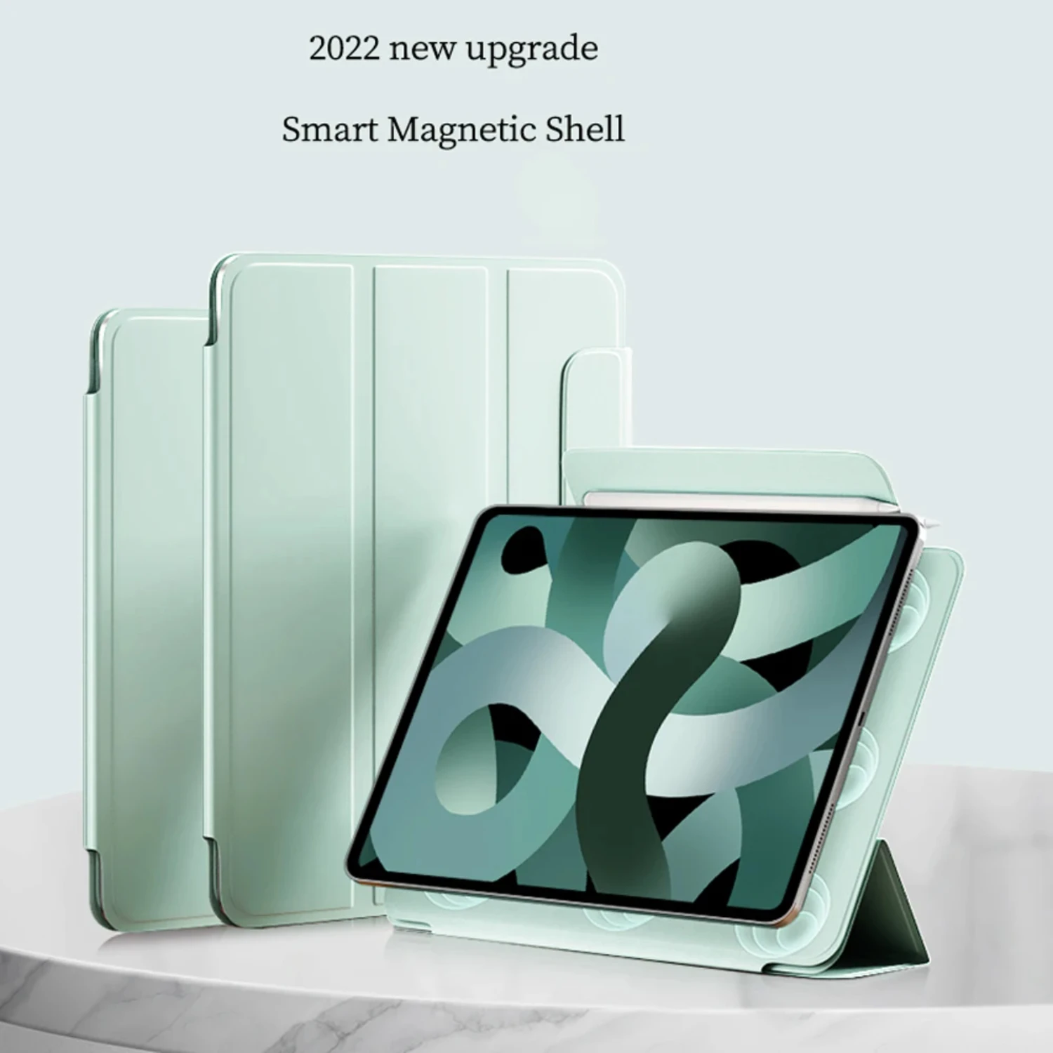 Capa Secure Slim Split para tablet para 2022 Mini 6, 10,9 polegadas Air 4/5th e 2021 Pro 11/12,9 polegadas, com design elegante e se