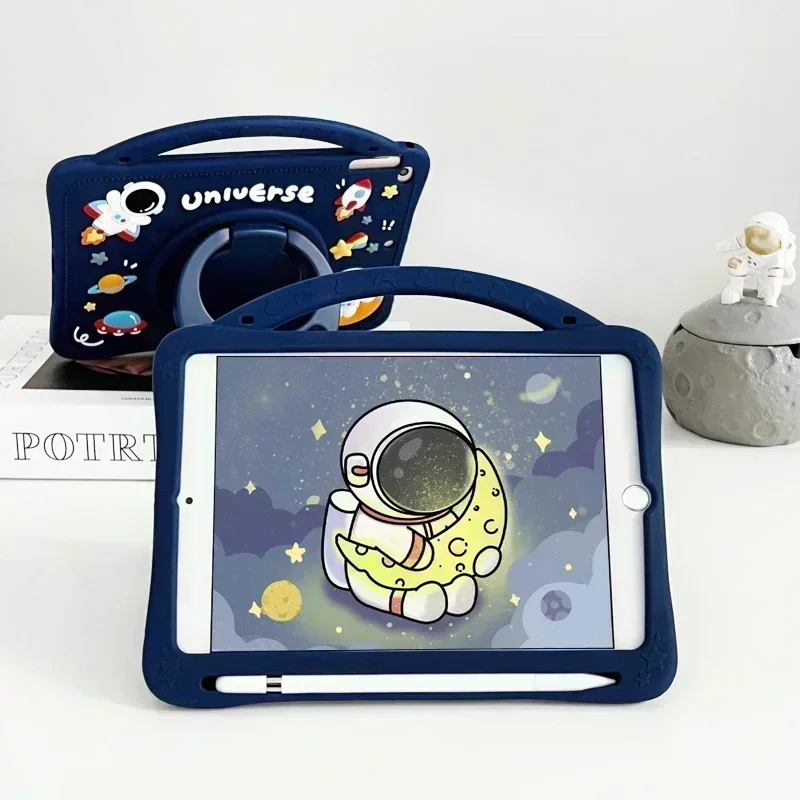 Kids Case For Xiaomi RedMi Pad SE 11"2023 RedMi Pad 10.61"Tablet Cover Xiaomi 5 Mipad 6 Pro 11 360 Rotation Handle Stand Funda