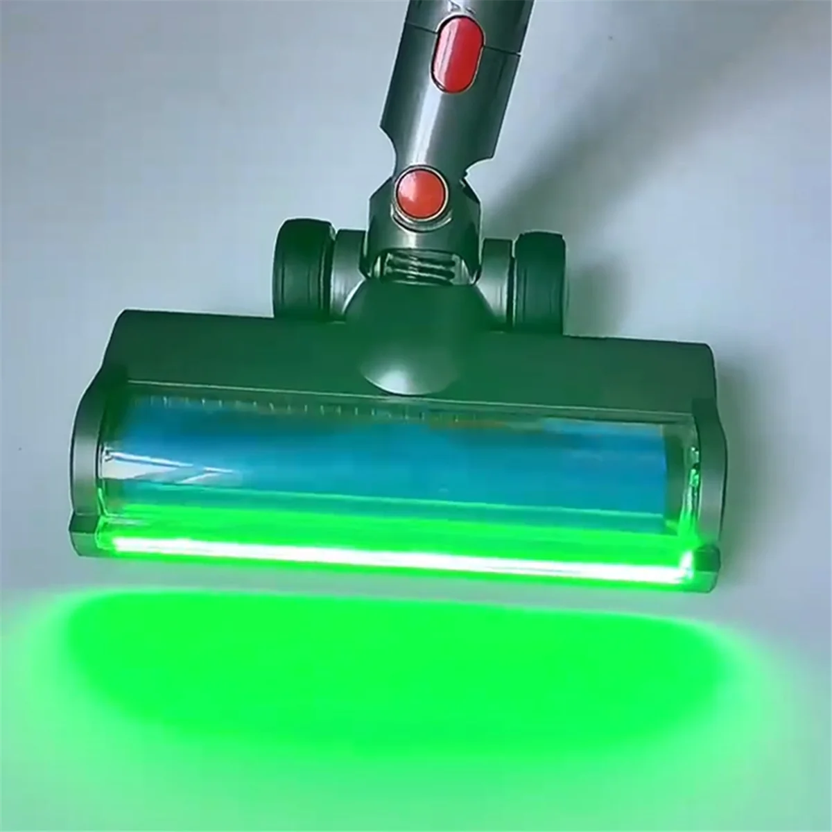 V7 V8 V10 V11 V15 진공 청소기용 FZFZ 녹색 LED 조명 포함 나무 바닥용 V자형 브러시 롤러 부착물