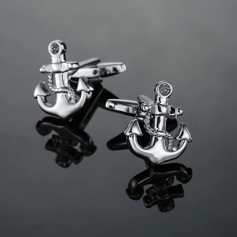 DY The new high quality brass anchor Cufflinks fashion Men\'s French shirt Cufflink Jewelry wholesale