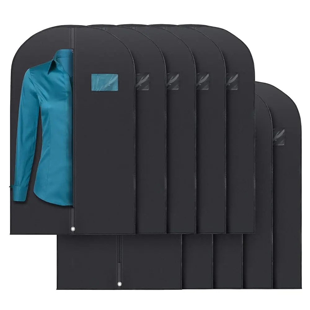 

Free Shipping40\ Black Garment Bags Suit Bag for Travel & Clothing Storage of Dresses, Shirts, Fur Coats, Dance Costumes - Hang
