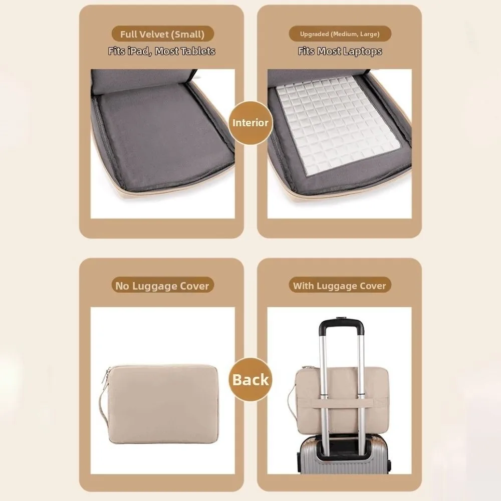 

Notebook Sleeve Waterproof Computer Storage Bag Portable Zipper Laptop Case 11-16 inch Computer Handbags School