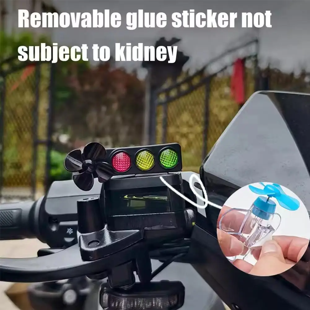 

Electric And Motorcycle Accessories Wind Power Traffic Car Power Decoration Ornament Light Creative Wind LED Light Windmill Q8C5