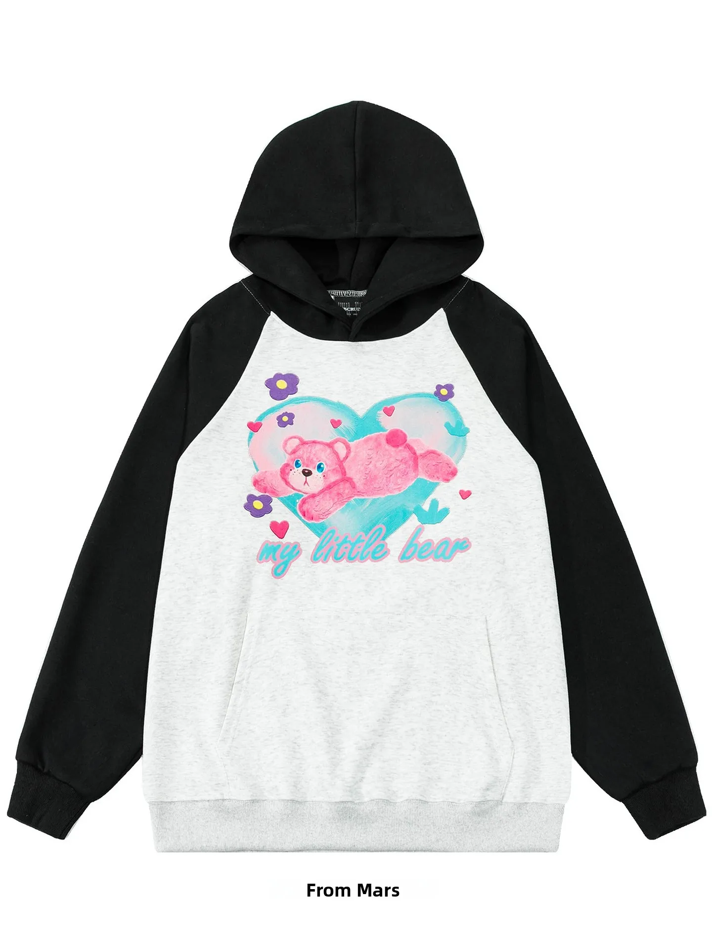 

Свободная толстовка с капюшоном и принтом, повседневная, удобная, дышащая, из смеси хлопка и полиэстера, для весны, осени и зимы