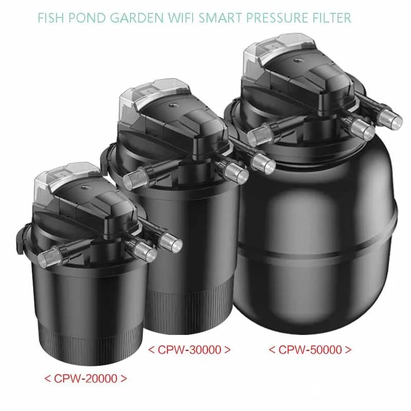 WiFi Smart Automatic Pond Filter – Self-Cleaning Water Filtration System for Fish Ponds, Garden Water Features & Fountains