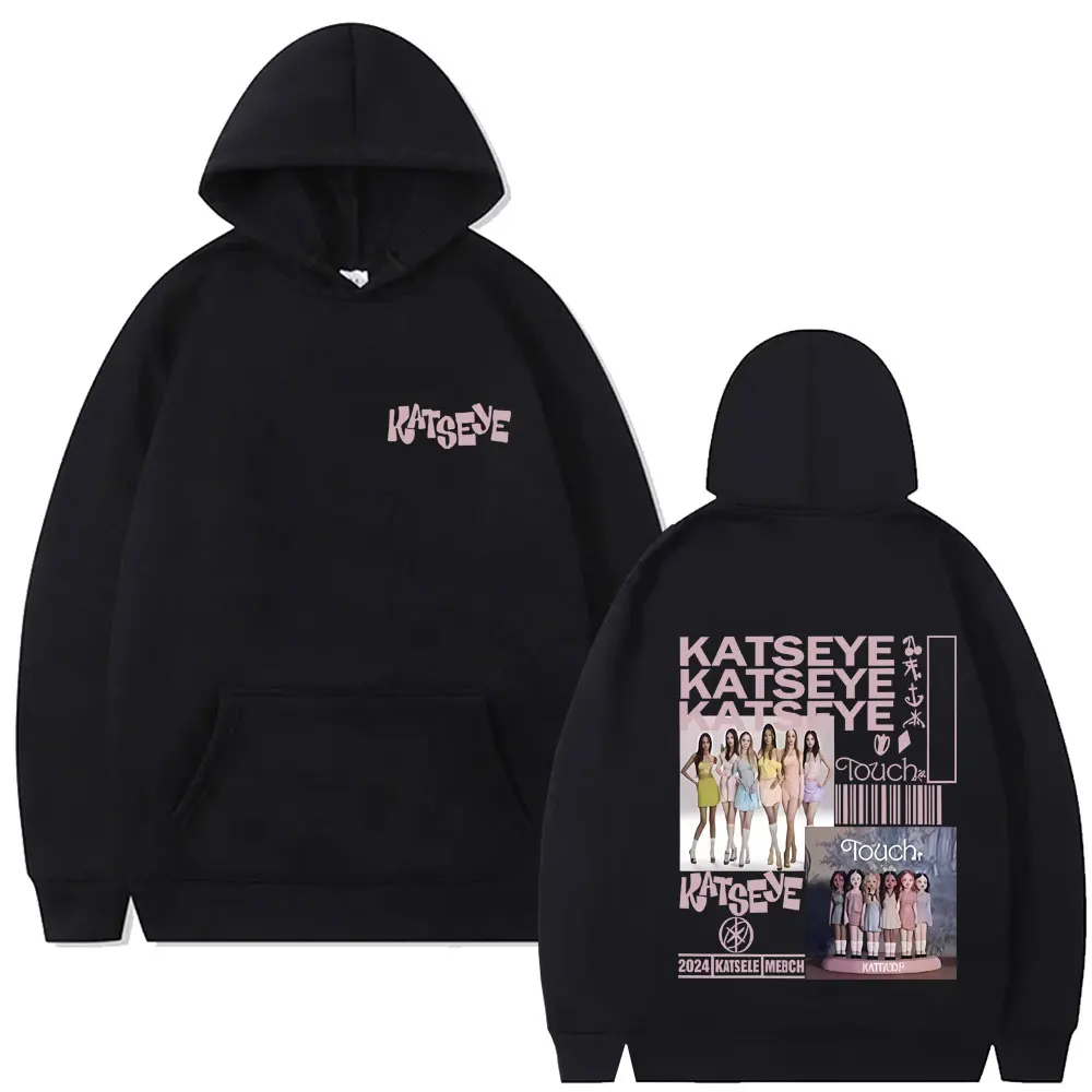 

Korean Kpop Katseye Touch Graphic Hoodie Men Women Hip Hop Fashion Oversized Streetwear Unisex Casual Vintage Pullover Hoodies