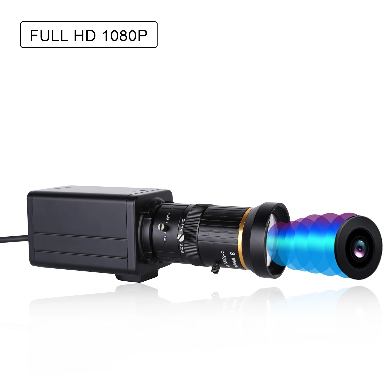 4K HD Camera Computer Camera Webcam 8 Megapixels 10X Optical Zoom 60 Degree Wide Angle Manual Focus Auto Exposure for Conference