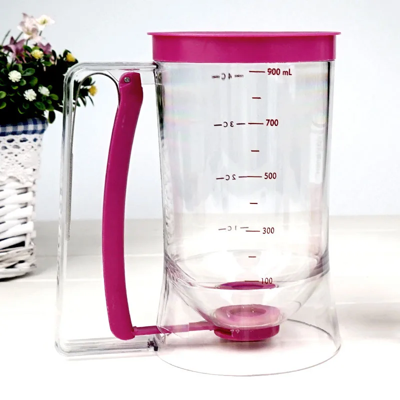 Batter Dispenser Baking Flour Paste Dispenser For Pancake Cupcakes Cake Muffins Separator Measuring Labels Kitchen Dispenser