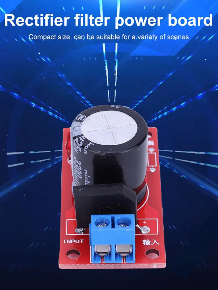AC To DC Transformer with LED Indicator Rectifier Filter Power Supply Board 3A/8A AC To DC Single Power Supply Board
