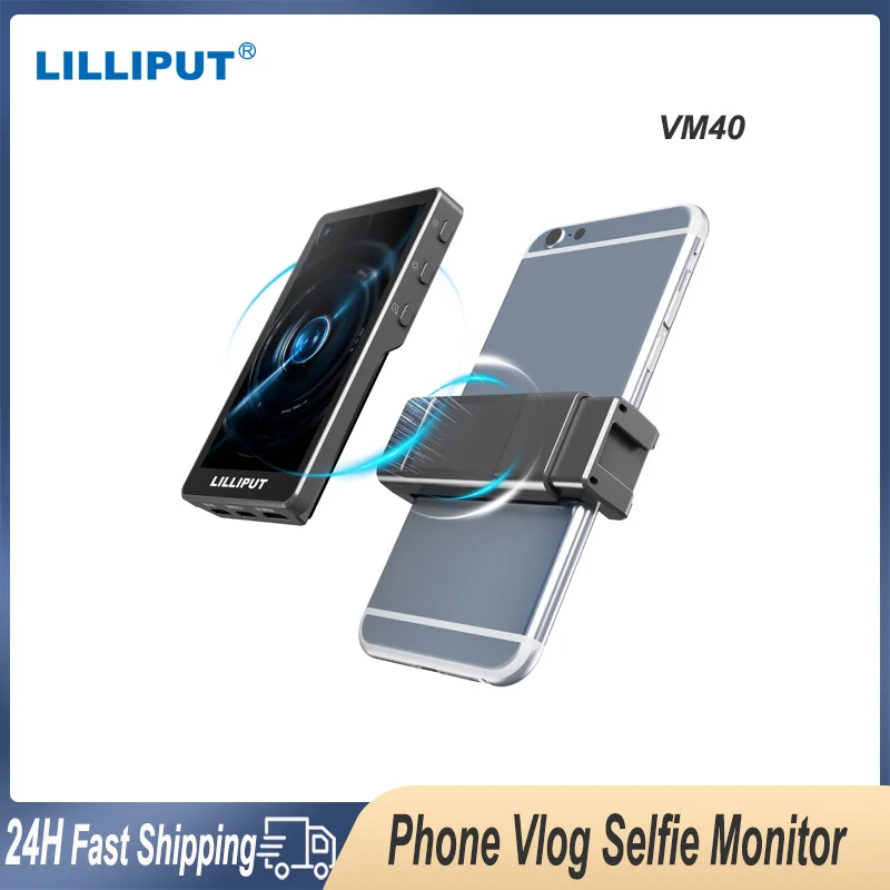 

AVMATRIX VM40 Magnetic Phone Vlog Selfie Monitor Screen Wireless Smartphone Rear Camera Display for iPhone Android Live Steaming