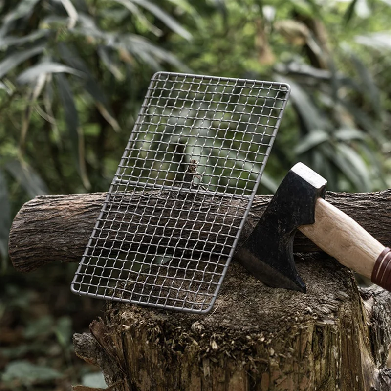 

Y67A-Titanium Mini BBQ Grill Charcoal Barbecue Grill Food Carbon Furnace Gas Grill Camping Beach Picnic Equipment