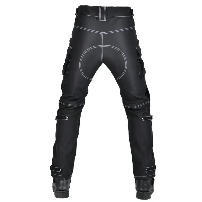 Four Seasons Waterproof Motorcycle Riding Pants Anti-drop Multi-pocket Trousers Anti-drop High-waisted Motorcycle Pants for Men