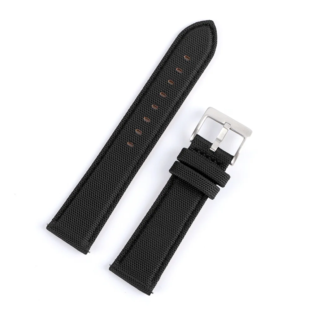 20mm 22mm Quick Release Nylon +Leather Watch Strap for Men Women Sport Universal Watch Band Waterproof Bracelet Accessories