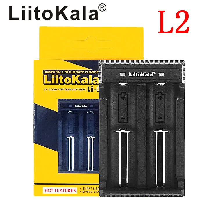LiitoKala Lii-L2 3.7 فولت 18650 شاحن بطارية ليثيوم أيون USB مستقلة شحن المحمولة عالية الطاقة التفريغ 18350 16340