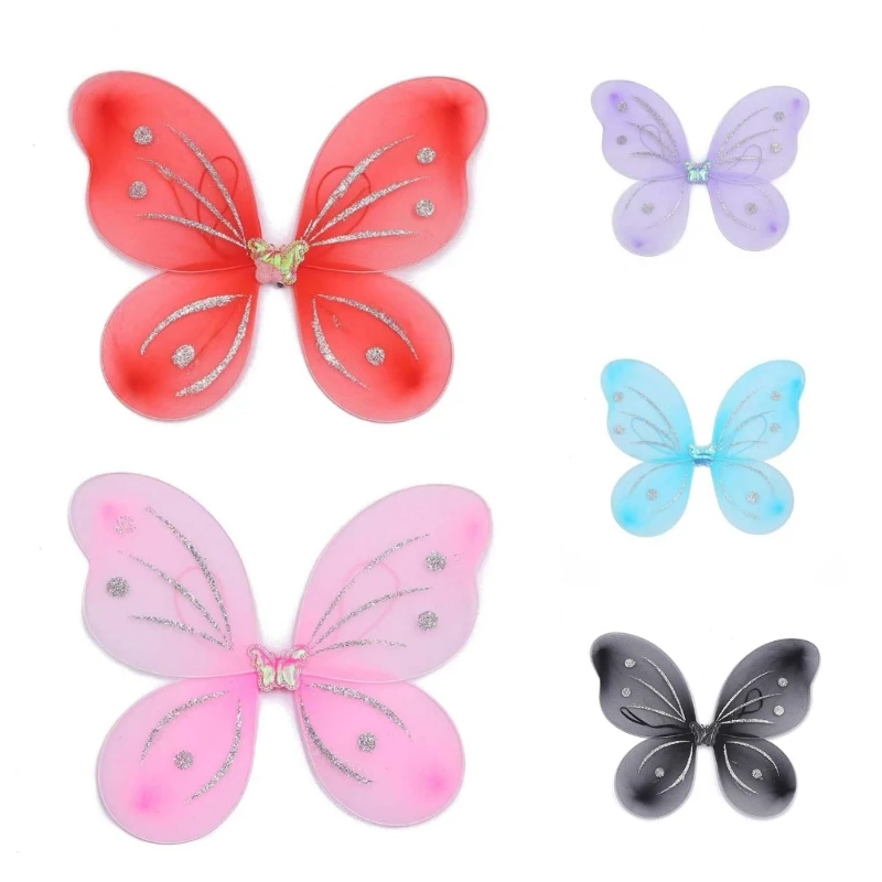 Halloween Party Dress Cosplays Fairy Wing Dress Up Wing Butterfly Fairy Performance Costume Angel Wing for Girls Womens