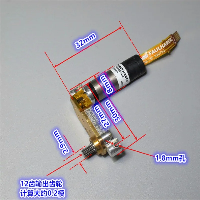 FAULHABER 8mm 0816 3.5v DC Micro servomotore controllo di precisione Portescap Gear Box AB Encoder