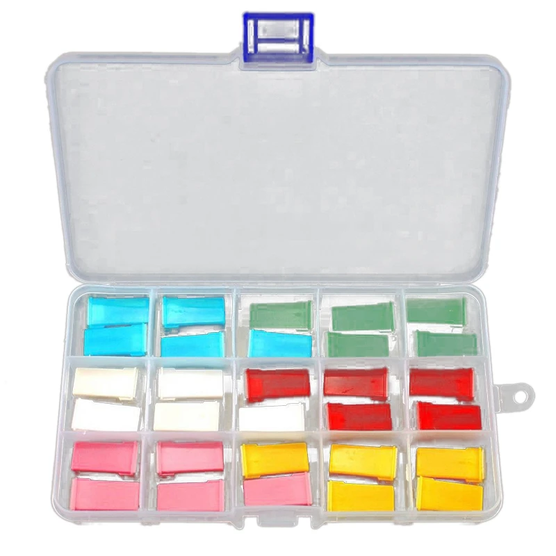 New 30Pcs/Box 20A-60A F2828-Z PAL Fuse Copper Long Female Fuse Link Jcase FMX PAL Cartridge Fuse Kit for Japanese Auto Car