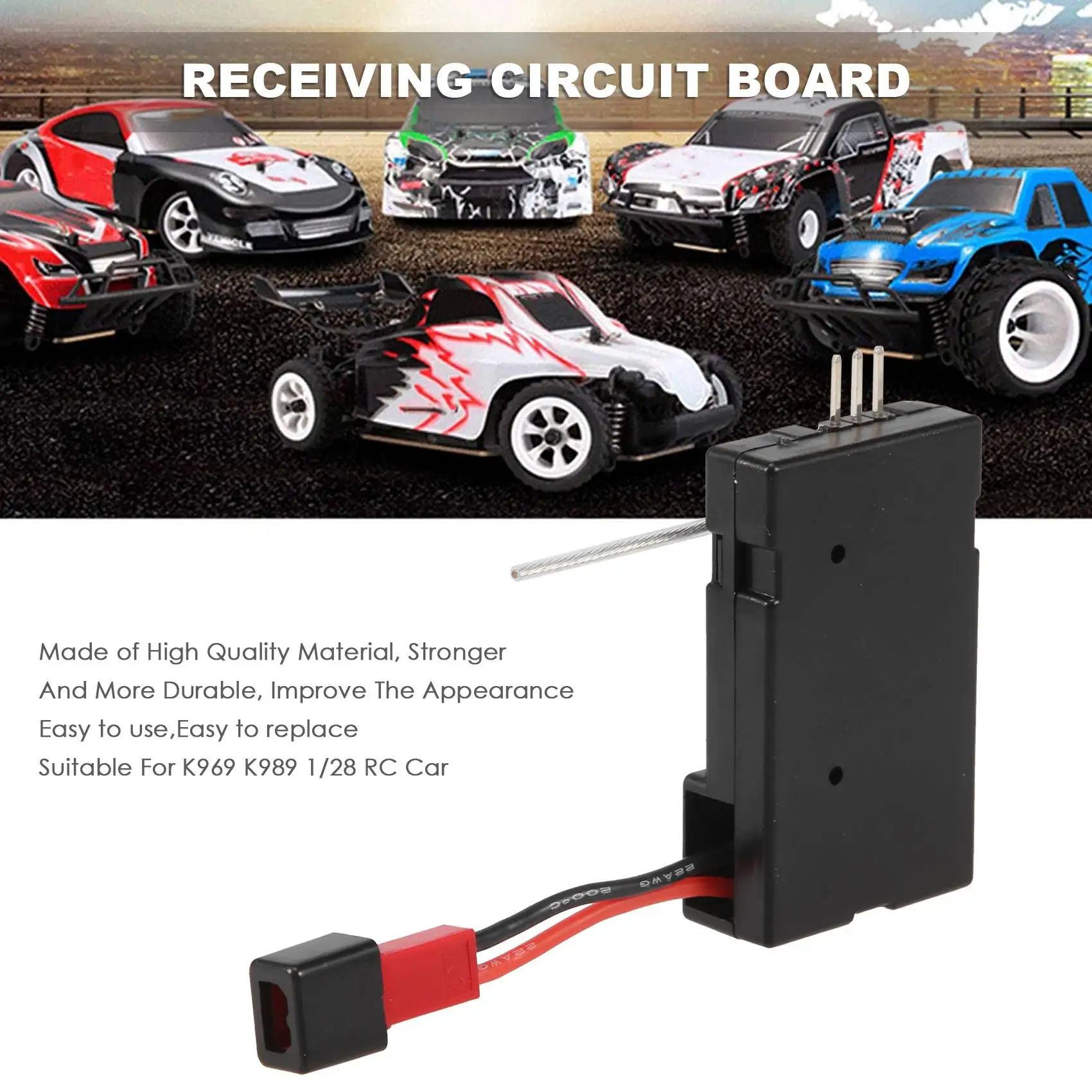 Placa receptora eléctrica 3 en 1 para Wltoys K969 K989 1/28, K989-52 de placa de circuito de recepción, piezas de repuesto para coche teledirigido, Nueva Versión