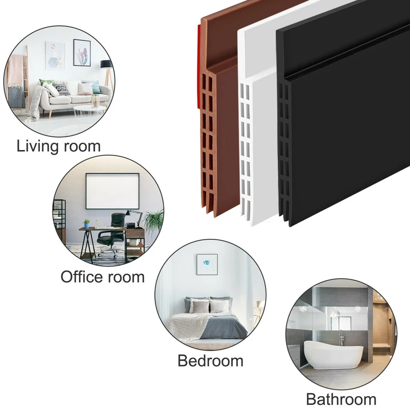 100 см резиновая уплотнительная лента для нижней части двери, гибкая ветрозащитная пробка для уменьшения шума, дверной блокатор, защита от столкновений, пылезащитная звукоизоляционная лента