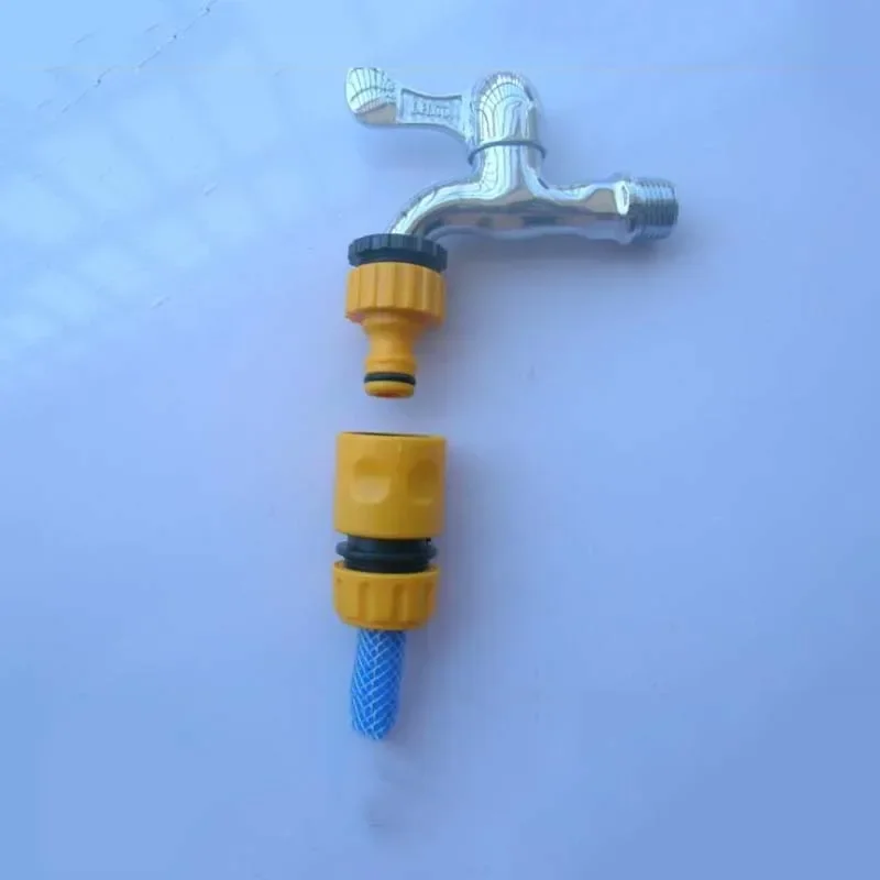 

1/2" 3/4 "Garden Hose Standard Connectors Threaded Quick Faucet Connectors