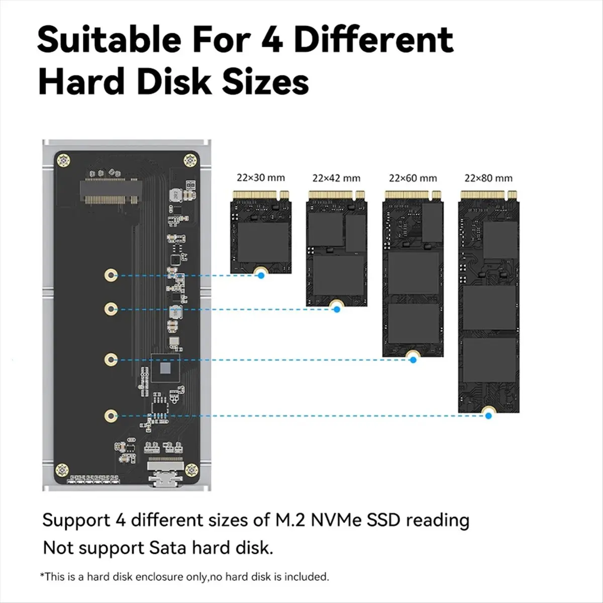 [VALUE PACK]40Gbps M.2 NVMe USB 4.0 SSD Enclosure for USB-C SSD Case for USB for Case