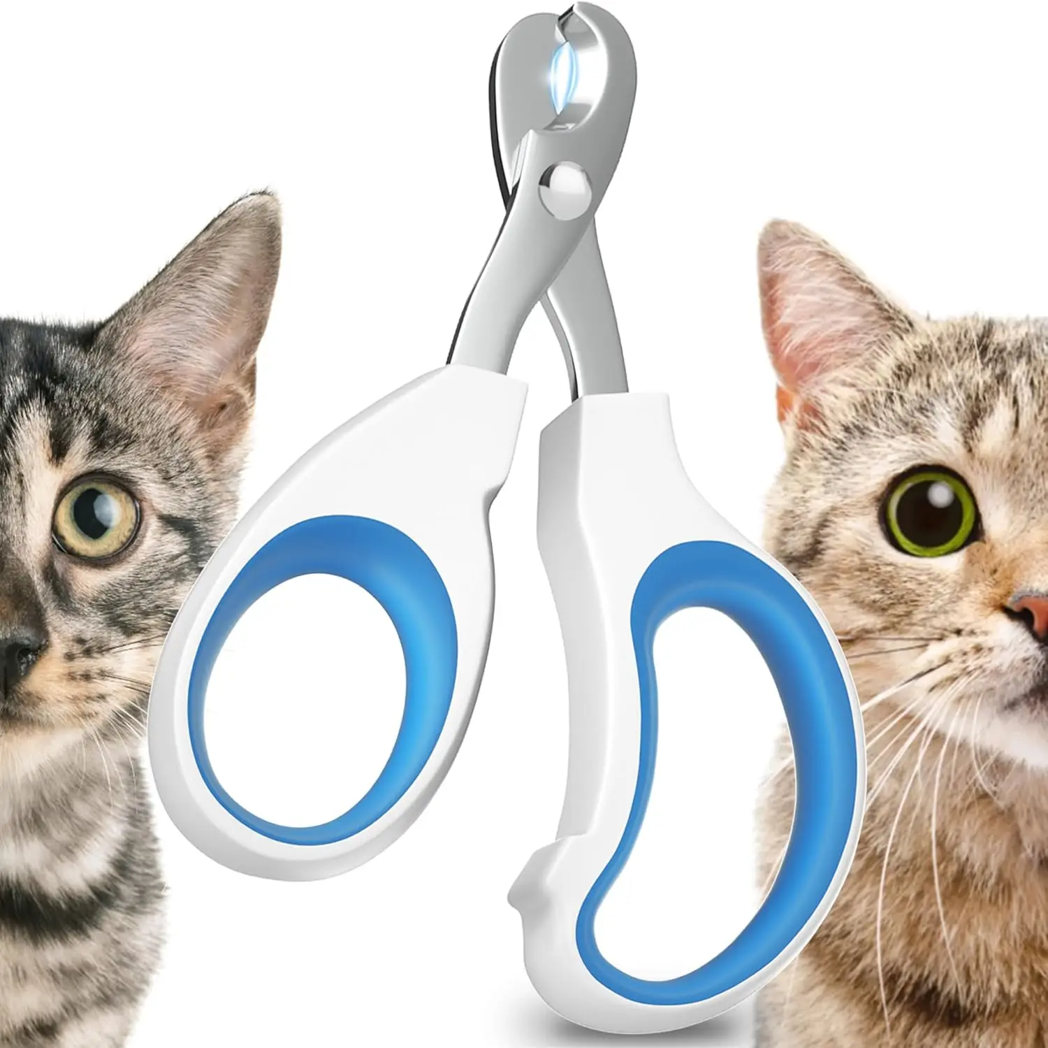 Cat Nail Clipper, Claw Trimmer Made of Stainless Steel, Clean Cut, No Shred, Mirror Finish.Small Animal Nail Clippers for Cats, Kittens, Bunny, Puppy, Rabbit, Gatos, and More