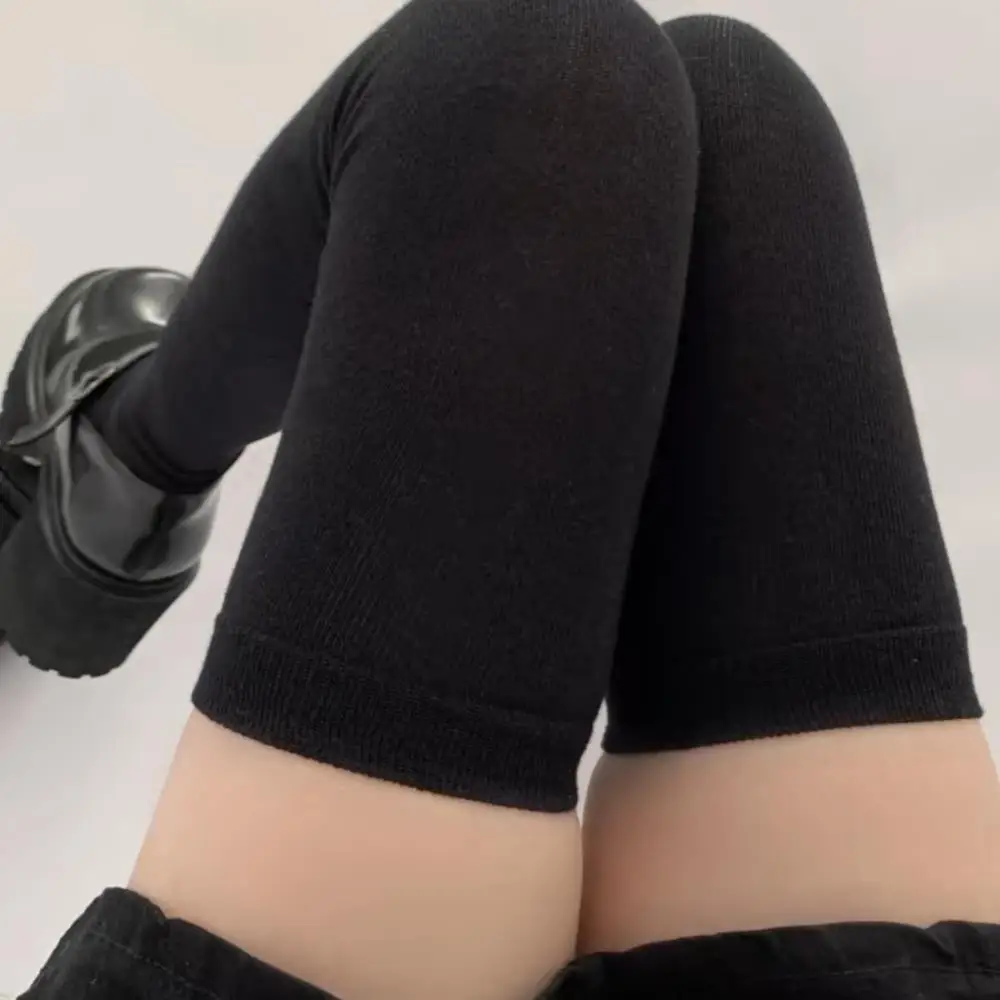 Herbst Hohe Elastizität Baumwolle Socken Thermische Leggings Frauen Dicke Strümpfe Super Lange Strumpf Frauen Lange Socken JK Zubehör