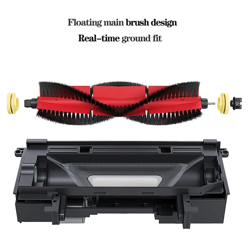 2 قطعة ملحقات متوافقة مع Roborock S4، S5، S5max، S6، S6 Pure، S6 Maxv وE، قطع غيار الفرشاة الرئيسية