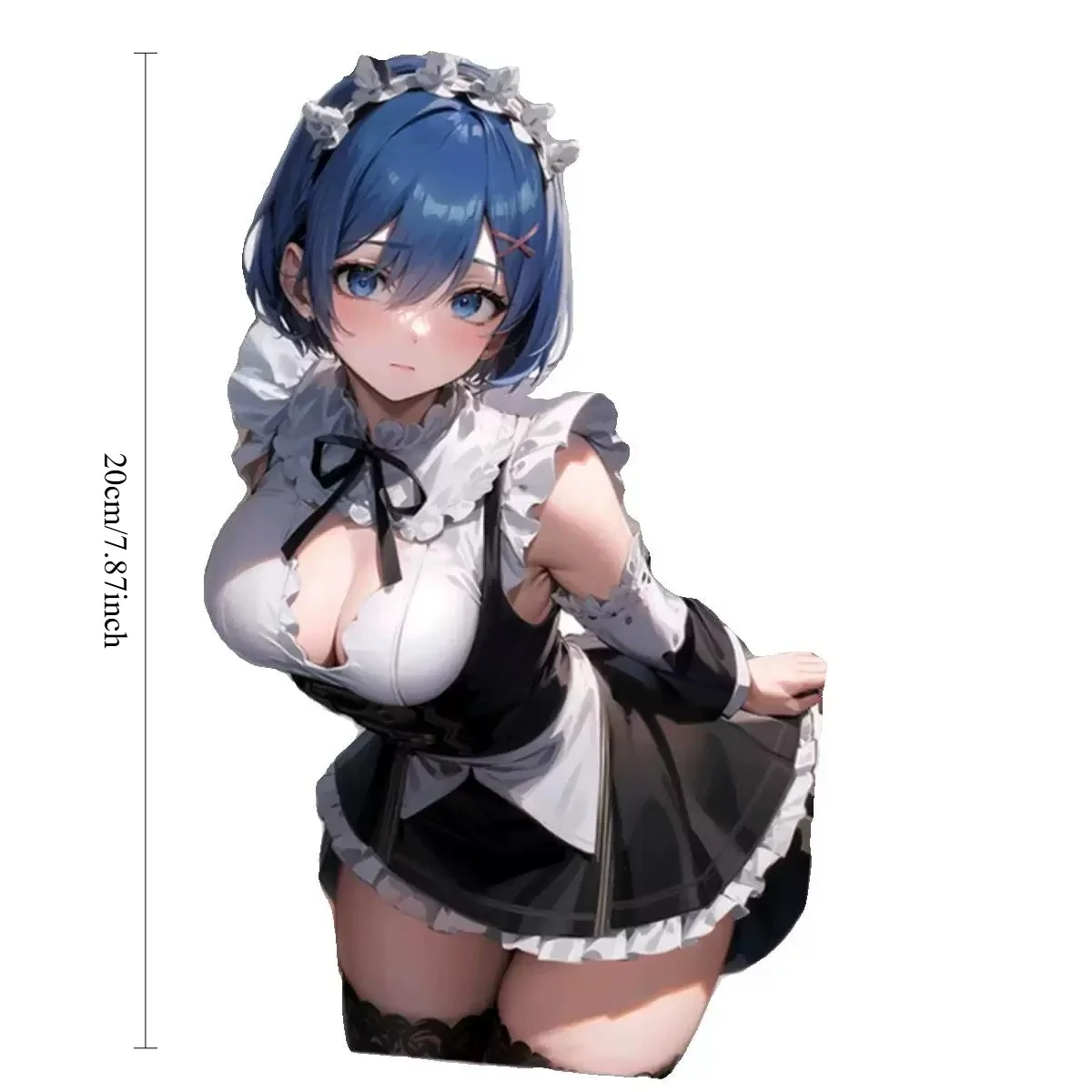 Waterproof Rem Re:Zero Anime Waifu Vinyl Decal Car Sticker for Car Window Motorcycle Helmet JDM Itasha Decor