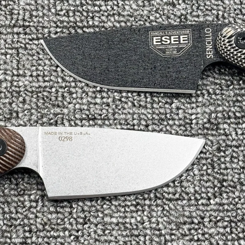 ESEE-SENSCILLO A2 straight knife high hardness kitchen, household, outdoor camping multifunctional and convenient tool knife