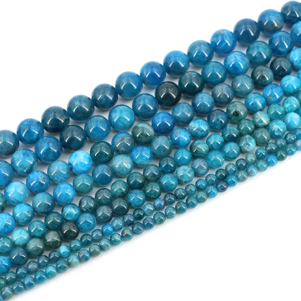 

Blue Apatite Beads Small Loose Natural Gemstone Bead Jewelry Making DIY Healing Crystal Bracelet Necklace Crafts Accessory 2 3mm
