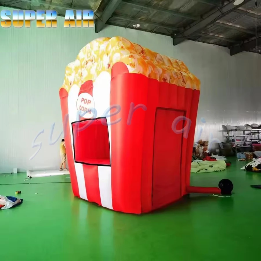 Outdoor Portable Inflatable Kiosk with Blower for Trade Show Rental - Quick Set up Durable Advertising Stand