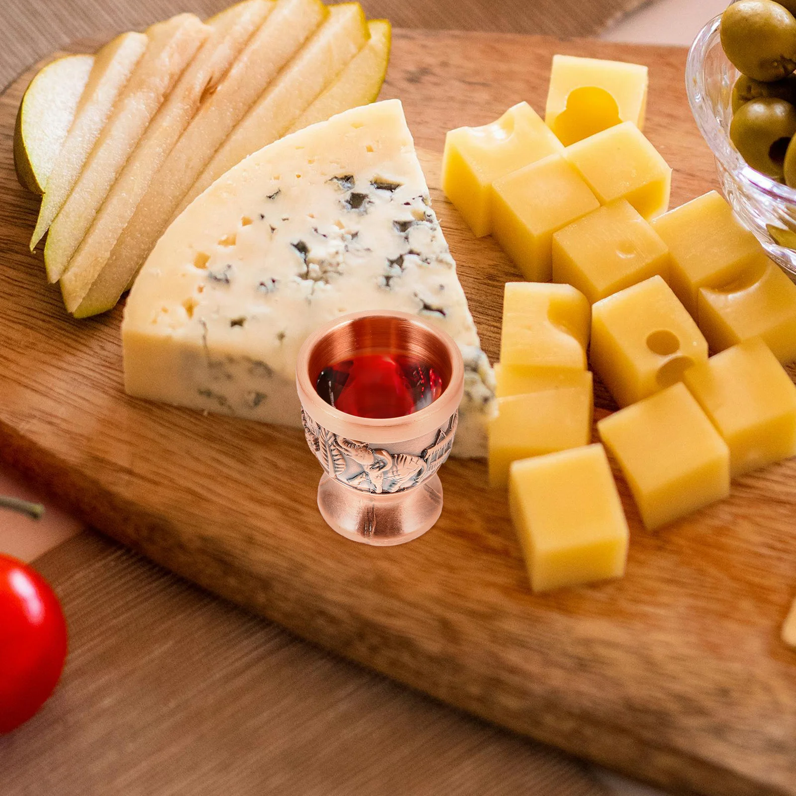 

Retro Copper Wine Cup Elephant Pattern Handcrafted Metal Embossed Goblet For Home Decor Shot Glass Vintage Alloy Liquor