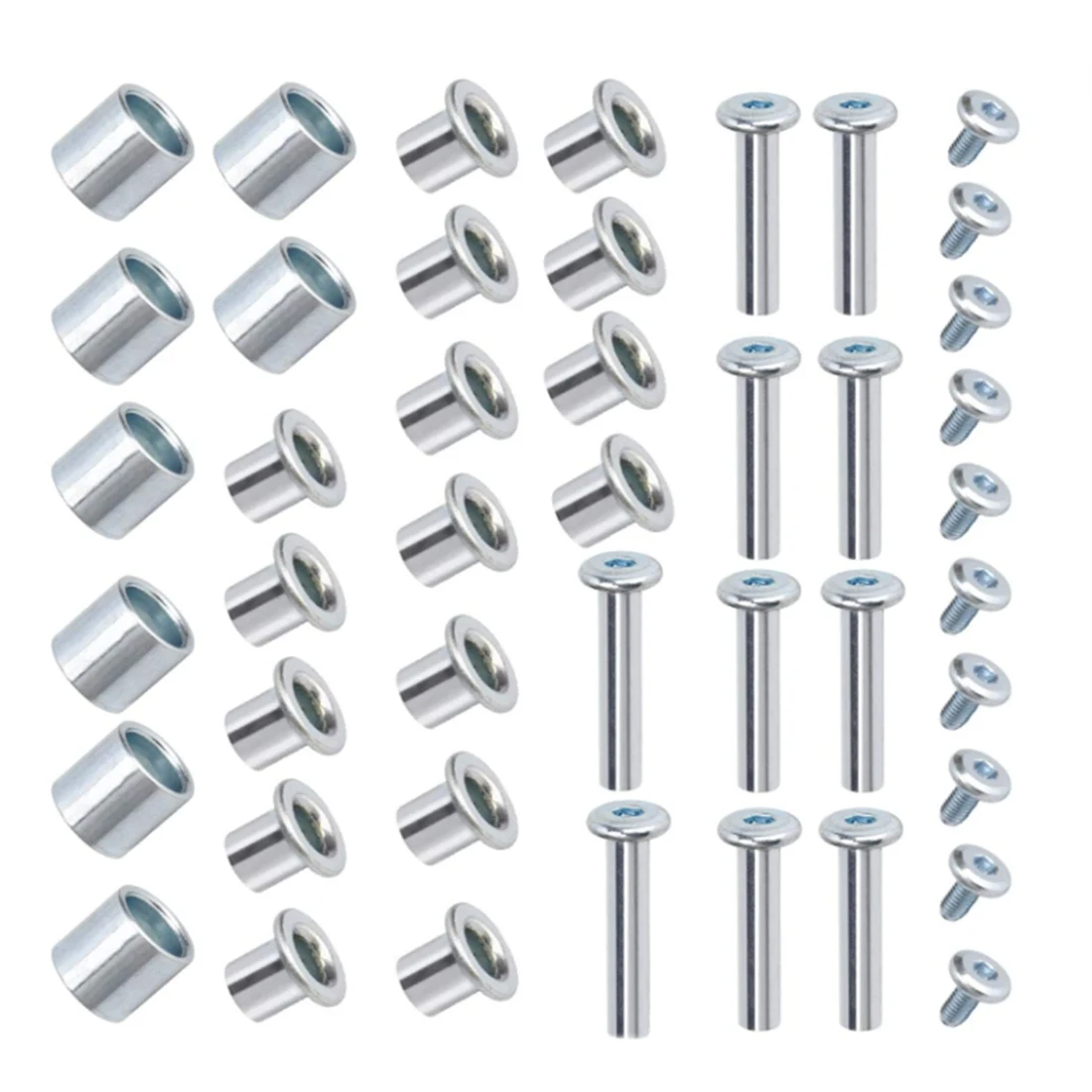 UJVS-Inline Skate As Spacer Schroef, Skate Wiellager Spacer, Rolschaats Vervangende Onderdelen met As & Assen Schroeven & Moersleutel,A