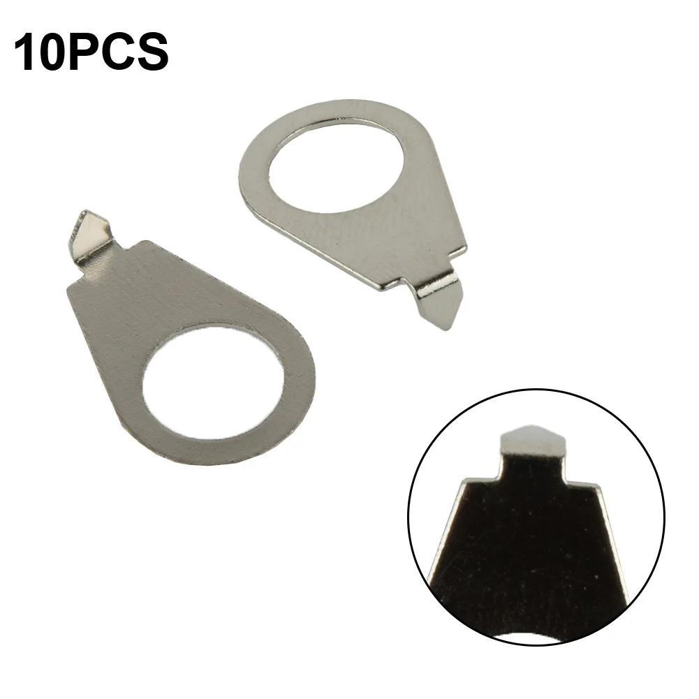 10Pcs Guitar Knobs Pointer Plate Indicator Washers 22X14mm  Metal Silver Gold Accessories Parts For Gibson LP Electric Guitar