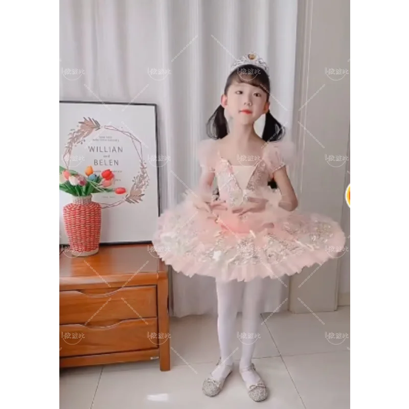 Mulheres White Swan Lake Ballet Profissional Tutu, bailarina Party Dance Trajes, vestido menina, Criança, Crianças, Adulto