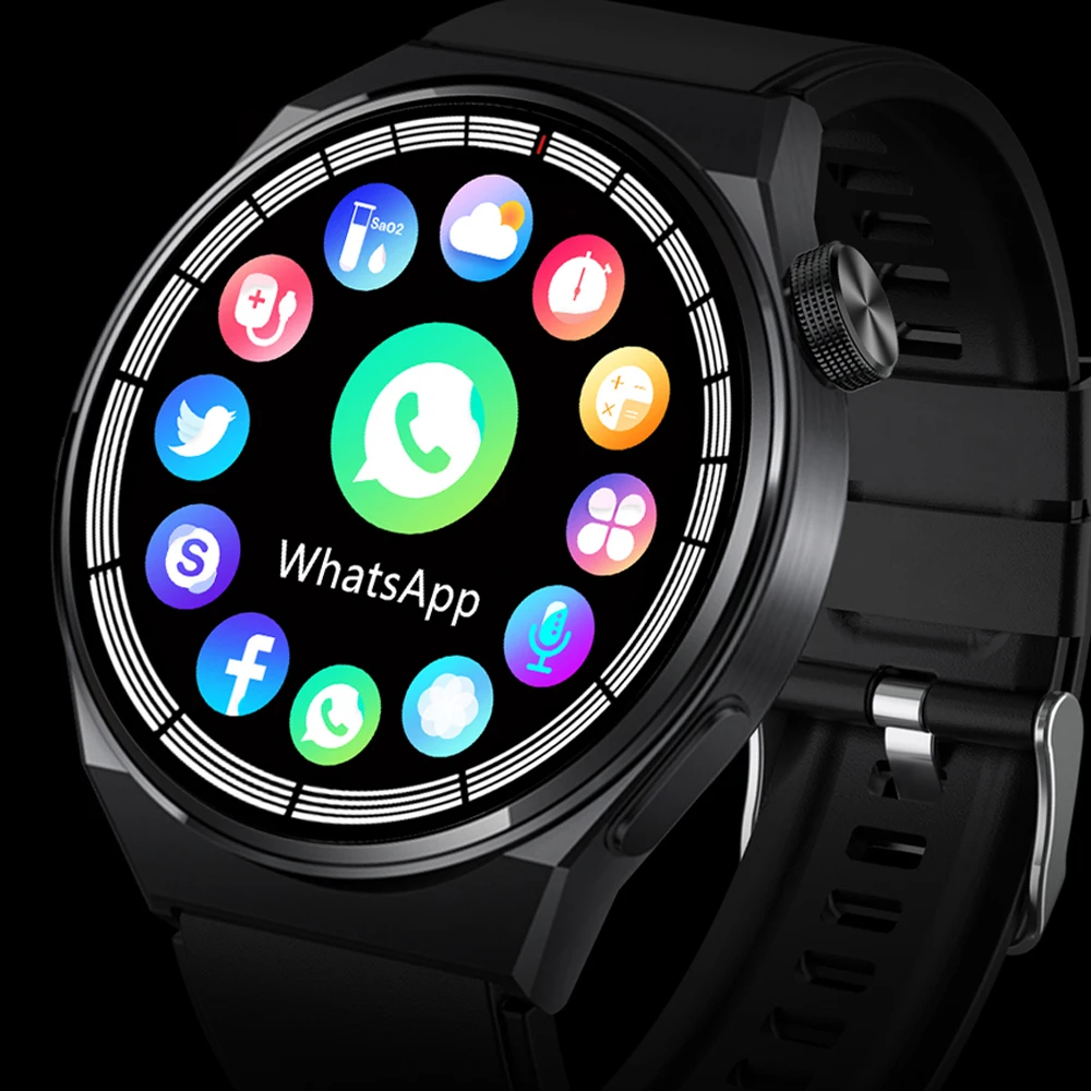 VALDUS GT8 Jam Tangan Pintar Pria Wanita Panggilan Bluetooth Asisten Suara Deteksi Denyut Jantung NFC Kompatibel dengan Jam Tangan Pintar Android IOS