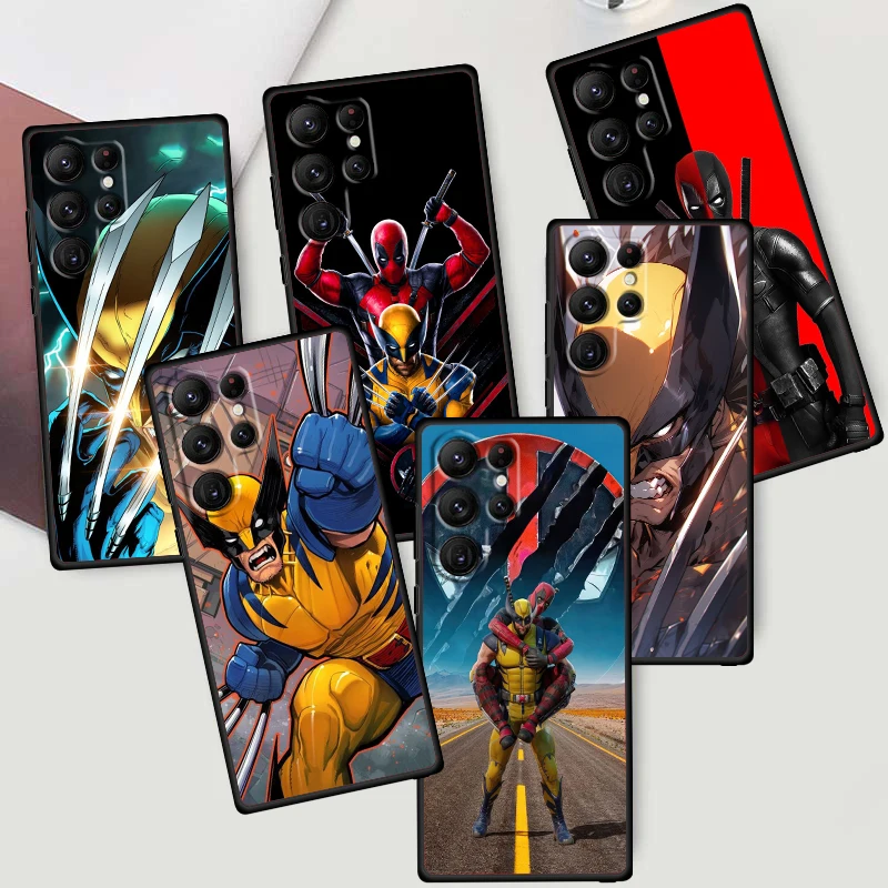 Wolverine James Howlett Logan For Samsung Galaxy S24 S23 S22 S21 S20 FE S10 S10E Plus Ultra Pro Lite 5G Black Back Phone Case