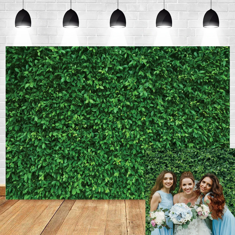 

Greenery Leaves Photography Backdrop Green Grass Background for Birthday Wedding Party Baby Shower Decor Portrait Photo Props