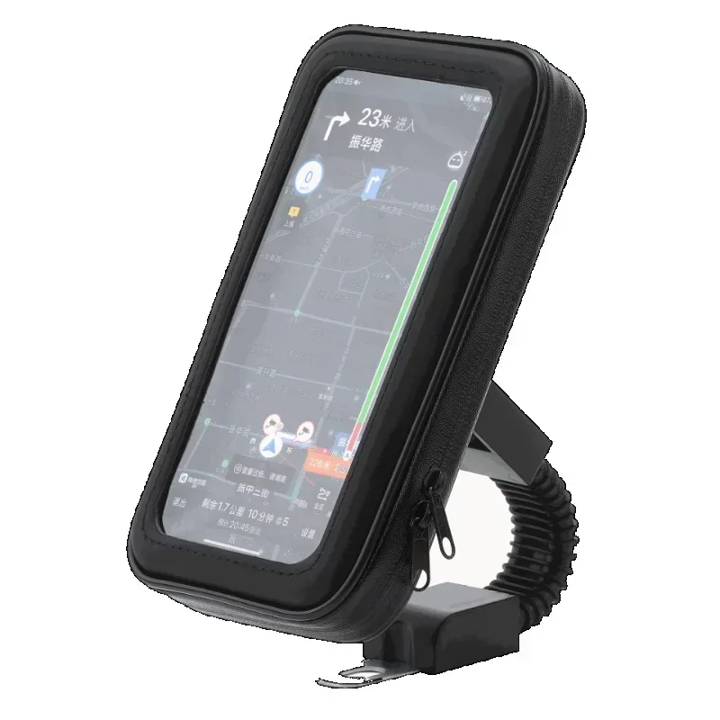 Bicycle Phone Holder Front Beam Storage Handlebar Bag Bicycle Mobile Phone Waterproof Bracket Bicycle Car Bag