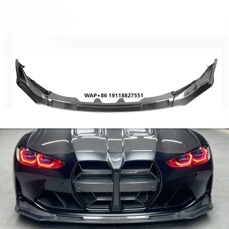 

Front Bumper Lip 3PC Design Vor Style Carbon Fiber Spoiler Lip for G80 M3 G82 M4 2020+